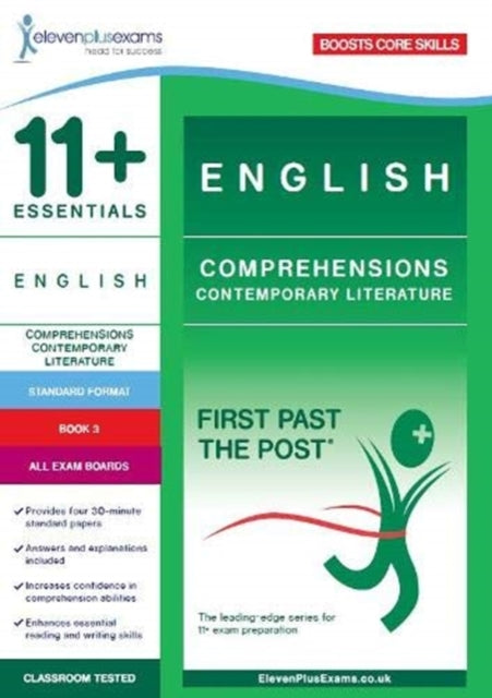 Book cover of: 11+ Essentials English: Comprehensions Contemporary Literature Book 3 (Standard Format)