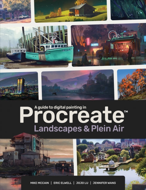 Book cover of: Digital Painting in Procreate: Landscapes & Plein Air. By: 3dtotal Publishing 3dtotal