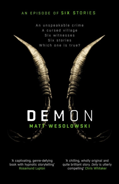 Book cover of: Demon. By: Matt Wesolowski