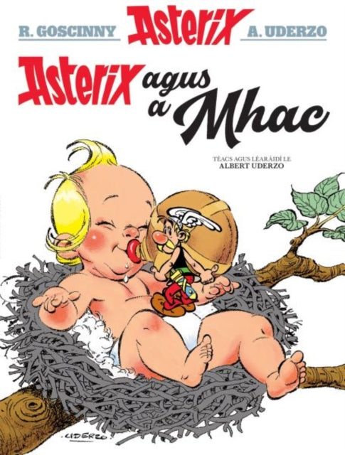 Book cover of: Asterix Agus a Mhac (Asterix in Irish)