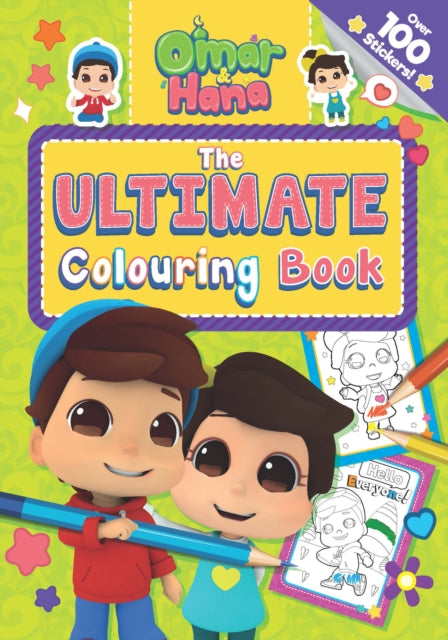 Book cover of: Omar & Hana The Ultimate Colouring Book. By: Astro & Digital Durian