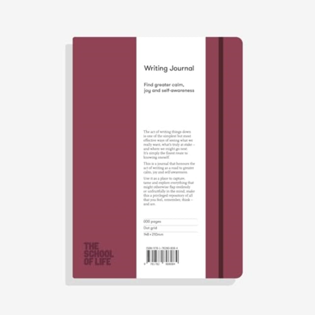 Book cover of: School of Life Writing Journal - Burgundy. By: The School of Life