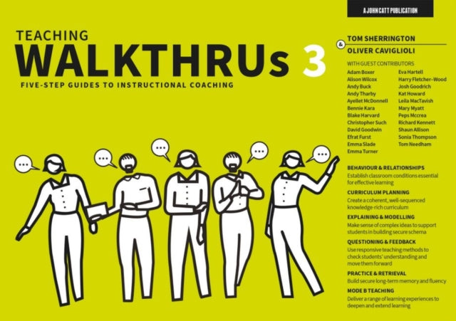 Teaching WalkThrus 3: Five-step guides to instructional coaching 9781915261137 Tom Sherrington