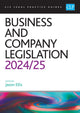 Book cover of: Business and Company Legislation 2024/2025. By: Jason G. Ellis