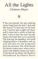 Book cover of: All The Lights. By: Clemens Meyer