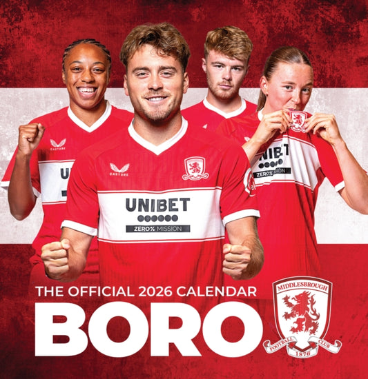Book cover of: Official Middlesbrough Desk Calendar 2026