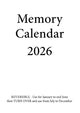 Book cover of: Memory Calendar - 2026