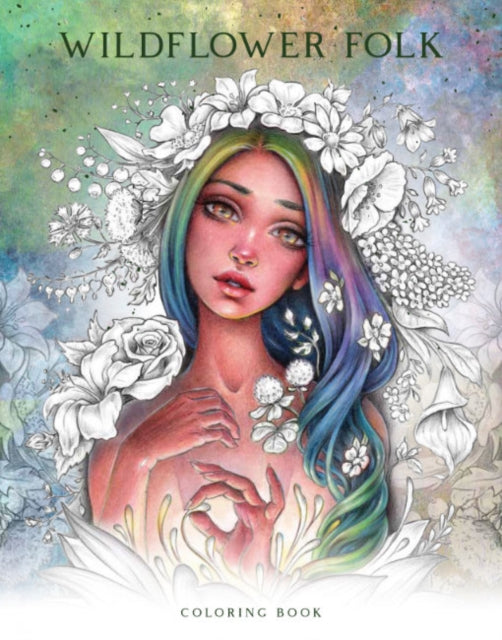 Book cover of: Wildflower Folk Coloring Book