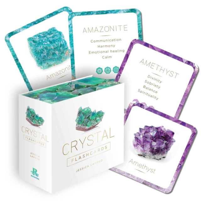 Book cover of: Crystal Flashcards. By: Jessica Lahoud