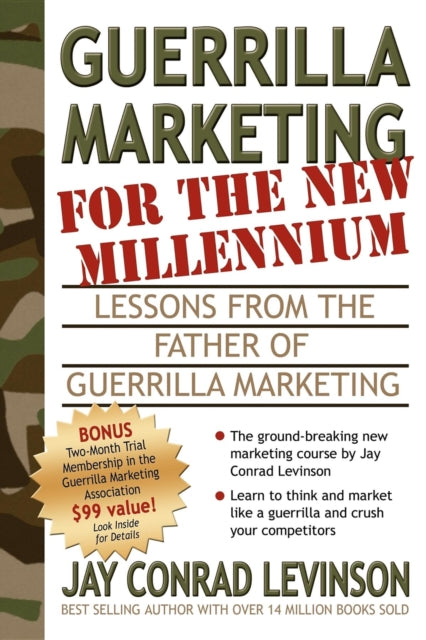 Book cover of: Guerrilla Marketing for the New Millennium. By: Jay Conrad Levinson