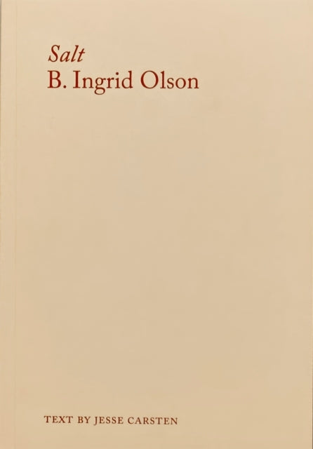 Book cover of: Salt