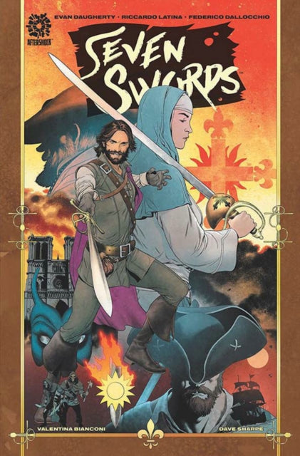 Book cover of: SEVEN SWORDS. By: Evan Daugherty