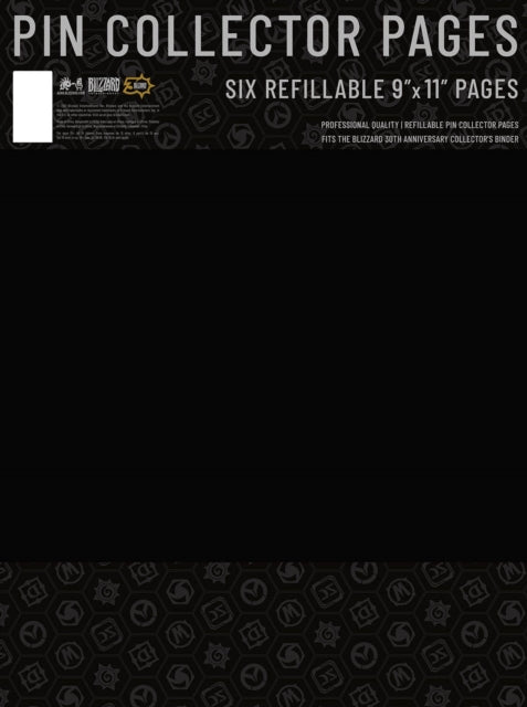 Book cover of: Blizzard 30th Anniversary Pin Portfolio Refill Pack. By: Blizzard Blizzard Entertainment