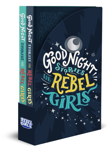 Book cover of: Good Night Stories for Rebel Girls 2-Book Gift Set. By: Elena Favilli