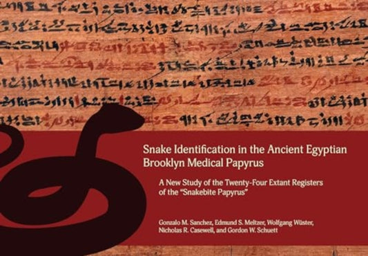 Book cover of: Snake Identification in the Ancient Egyptian Brooklyn Medical Papyrus. By: Carole Roche
