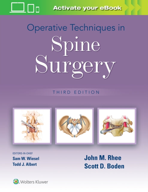 Book cover of: Operative Techniques in Spine Surgery. By: John Rhee