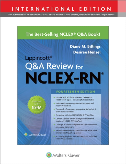 Book cover of: Lippincott Q&A Review for NCLEX-RN. By: BILLINGS