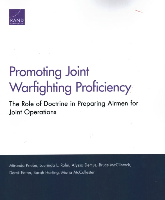 Book cover of: Promoting Joint Warfighting Proficiency. By: Miranda Priebe