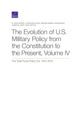 Book cover of: Evolution of U.S. Military Policy from the Constitution to the Present. By: M. Wade Markel