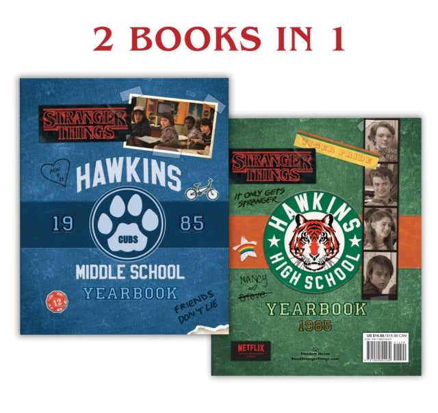 Book cover of: Hawkins Middle School Yearbook/Hawkins High School Yearbook (Stranger Things). By: Matthew J. Gilbert