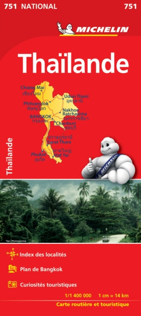 Book cover of: Thailand - Michelin National Map 751