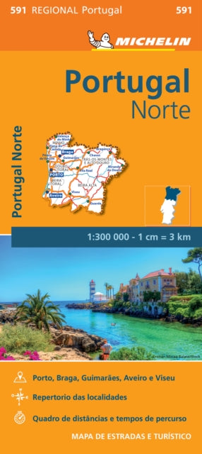 Book cover of: Portugal Norte - Michelin Regional Map 591