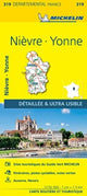Book cover of: Nievre, Yonne - Michelin Local Map 319
