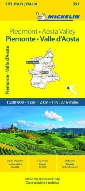 Book cover of: Piemonte & VA - Michelin Local Map 351