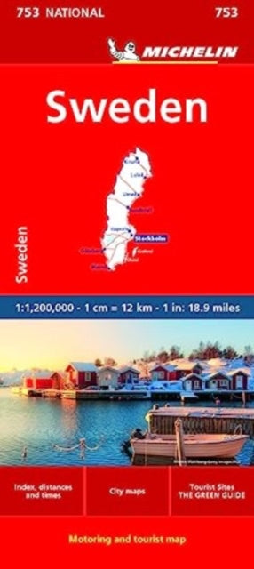Book cover of: Sweden - Michelin National Map 753