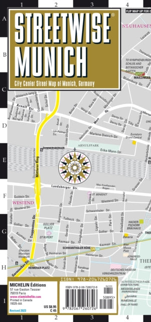 Book cover of: Streetwise Munich Map - Laminated City Center Street Map of Munich, Germany