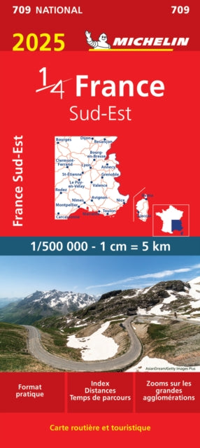 Book cover of: Southeastern France 2025 - Michelin National Map 709