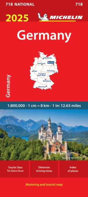 Book cover of: Germany 2025 - Michelin National Map 718