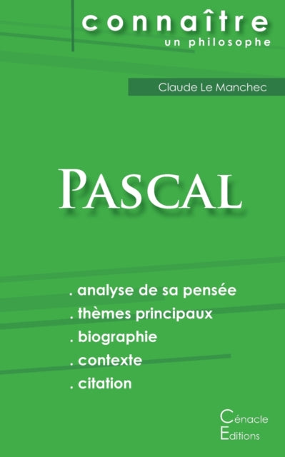 Book cover of: Comprendre Pascal (analyse complete de sa pensee)