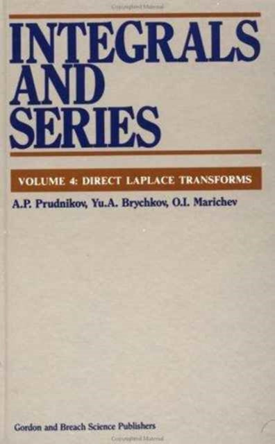 Book cover of: Integrals and Series. By: A. P. Prudnikov