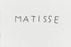 Book cover of: Matisse