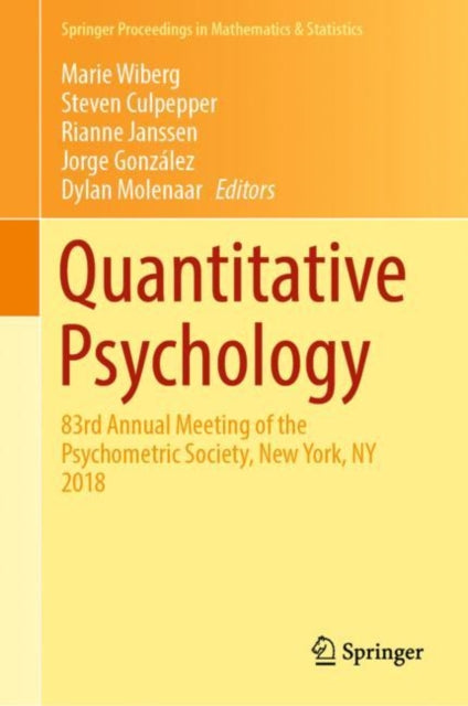 Book cover of: Quantitative Psychology. By: Marie Wiberg