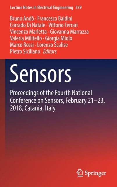 Book cover of: Sensors. By: Bruno Andò