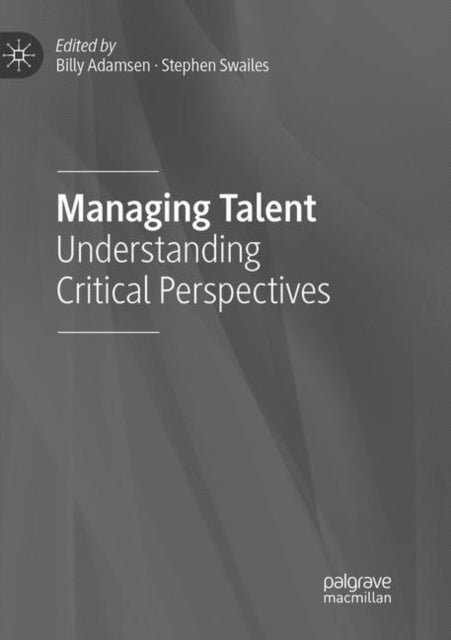 Book cover of: Managing Talent. By: Billy Adamsen