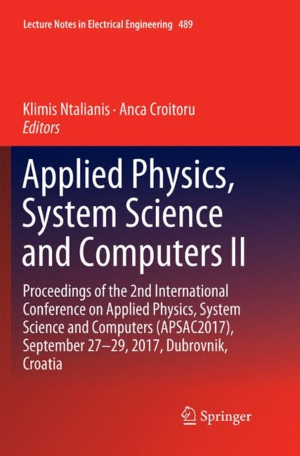 Book cover of: Applied Physics, System Science and Computers II. By: Klimis Ntalianis