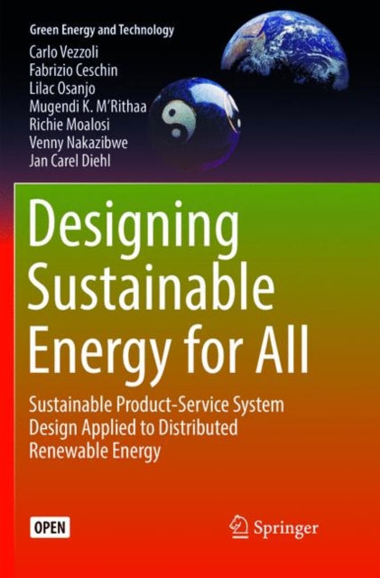Book cover of: Designing Sustainable Energy for All. By: Carlo Vezzoli
