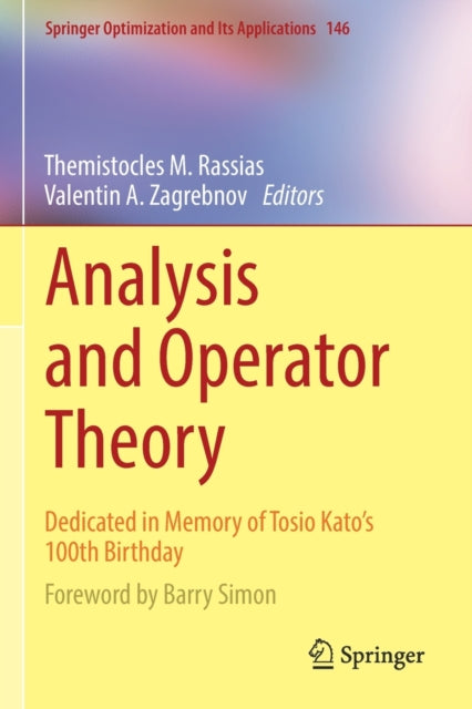 Book cover of: Analysis and Operator Theory. By: Themistocles M. Rassias