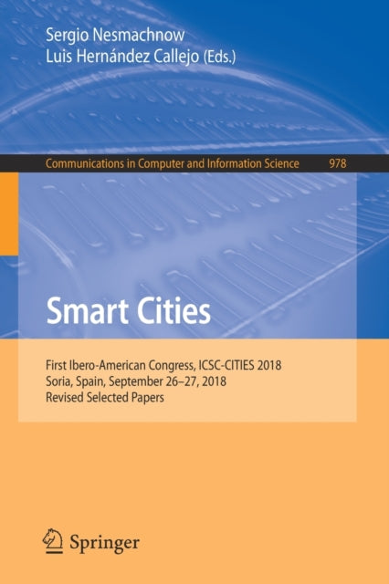 Book cover of: Smart Cities. By: Sergio Nesmachnow