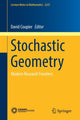 Book cover of: Stochastic Geometry. By: David Coupier
