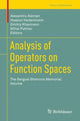 Book cover of: Analysis of Operators on Function Spaces. By: Alexandru Aleman