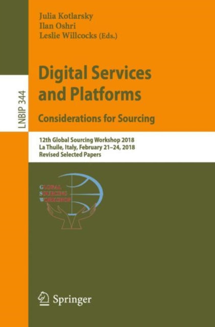 Book cover of: Digital Services and Platforms. Considerations for Sourcing. By: Julia Kotlarsky