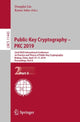 Book cover of: Public-Key Cryptography – PKC 2019. By: Dongdai Lin