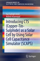 Book cover of: Introducing CTS (Copper-Tin-Sulphide) as a Solar Cell by Using Solar Cell Capacitance Simulator (SCAPS). By: Iraj Sadegh Amiri