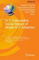 Book cover of: ICT Unbounded, Social Impact of Bright ICT Adoption. By: Yogesh Dwivedi
