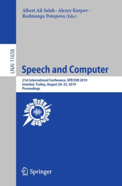 Book cover of: Speech and Computer. By: Albert Ali Salah