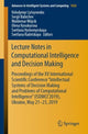 Book cover of: Lecture Notes in Computational Intelligence and Decision Making. By: Volodymyr Lytvynenko